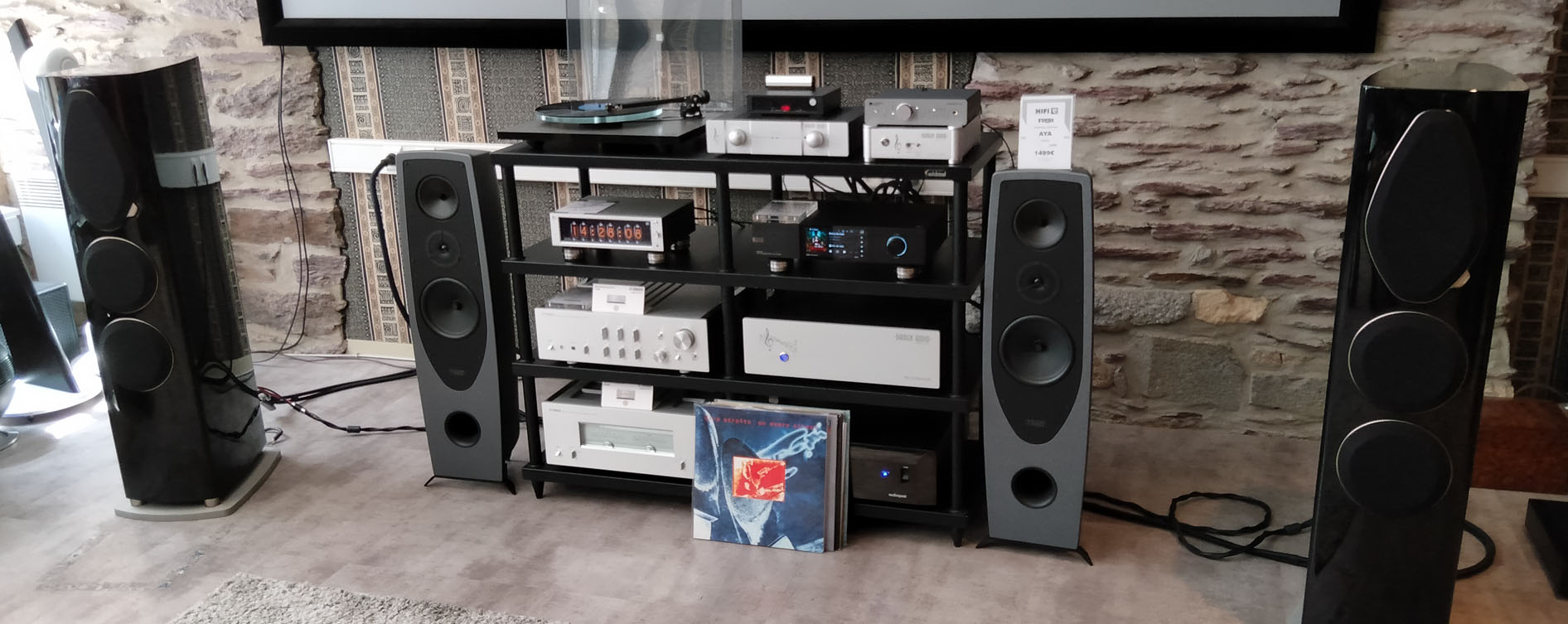 Préamplificateur Enkerzh et amplificateur Ar Sonerezh avec des enceintes Sonus Faber